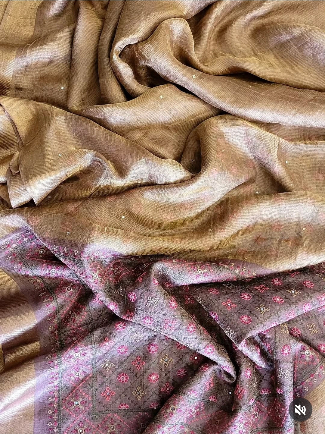 Gold2 Pure Tissue Saree
