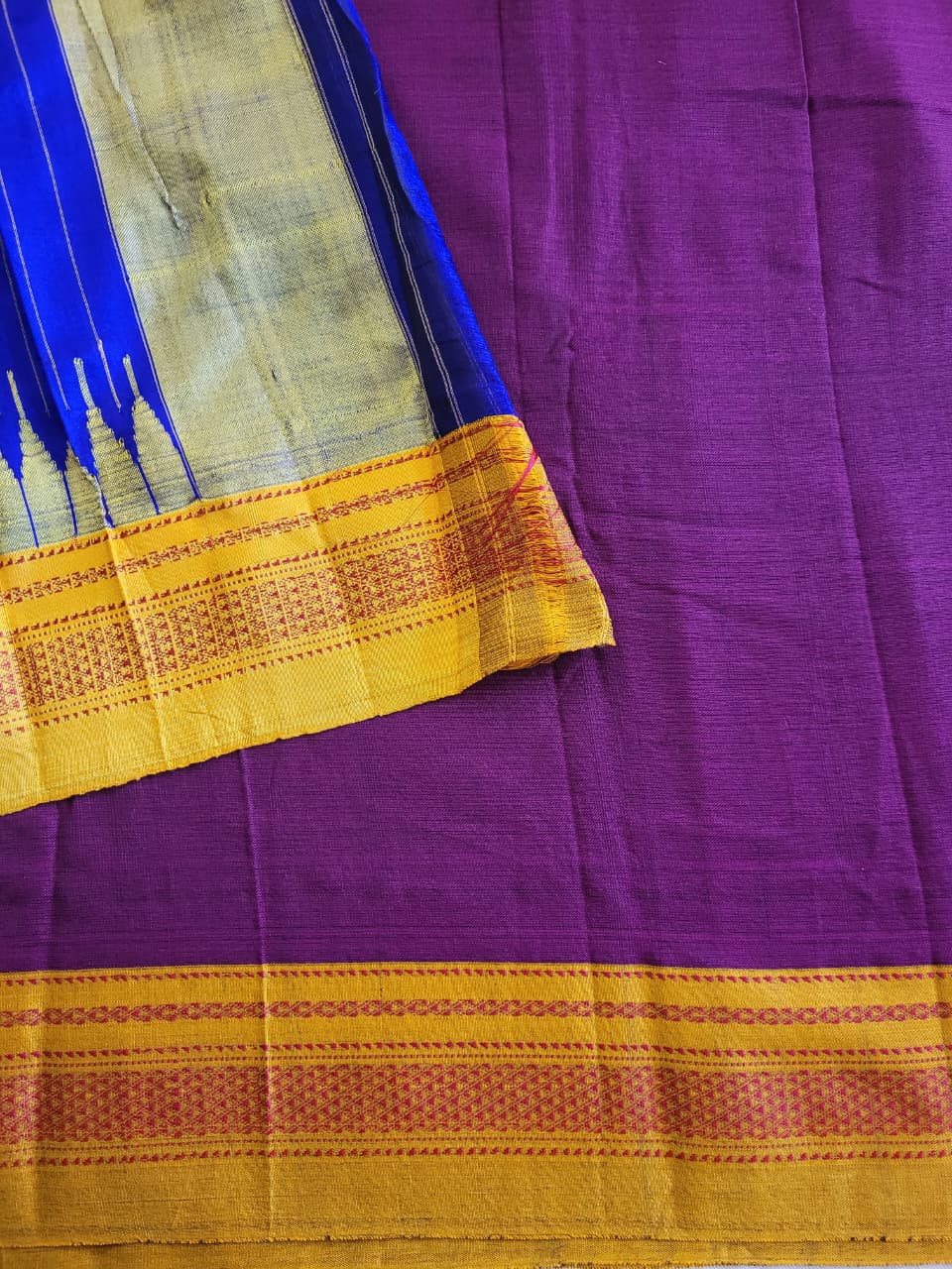 Rani Ilkal Cotton Saree Silk Pallu