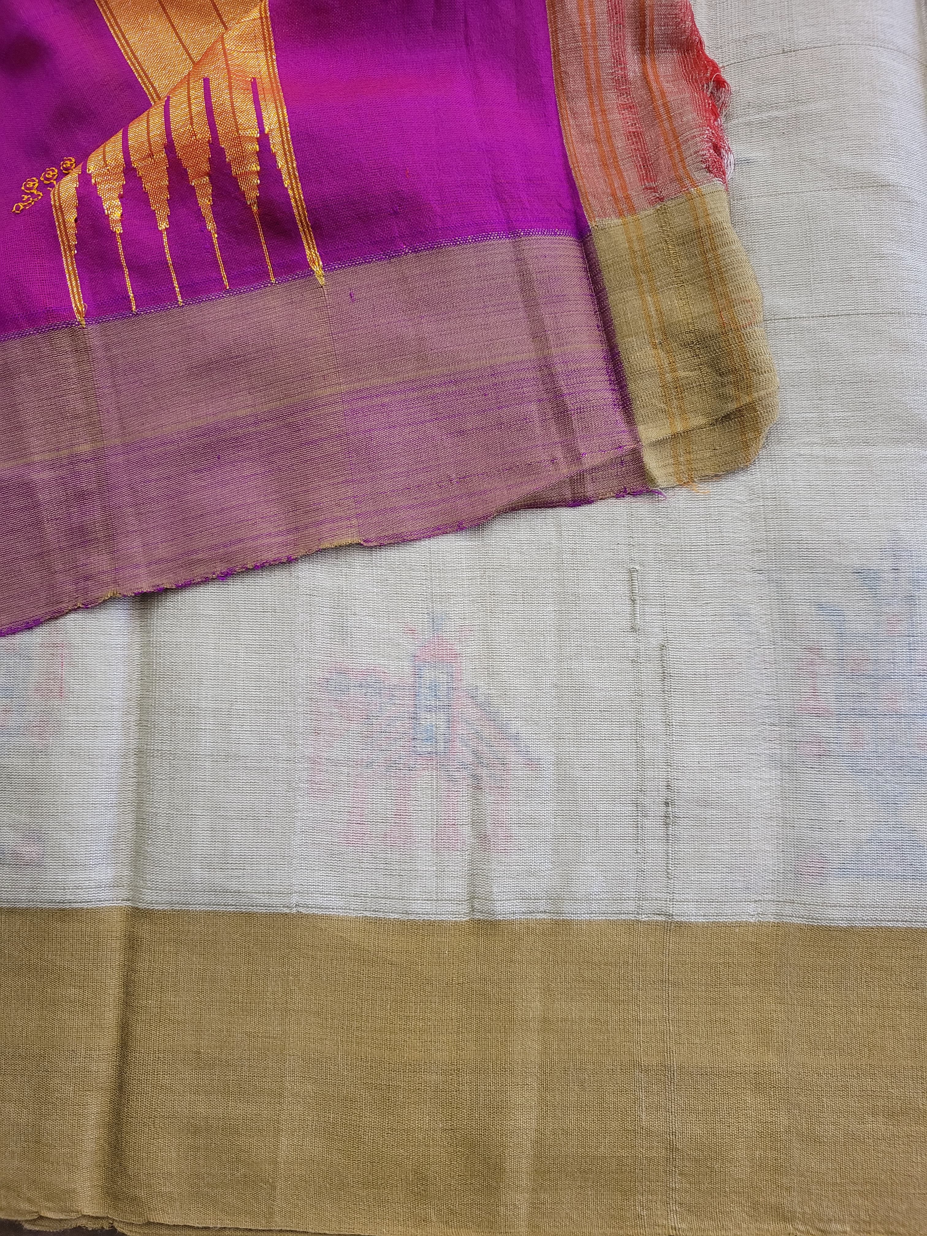 Ilkal Viscose Saree Silk Pallu