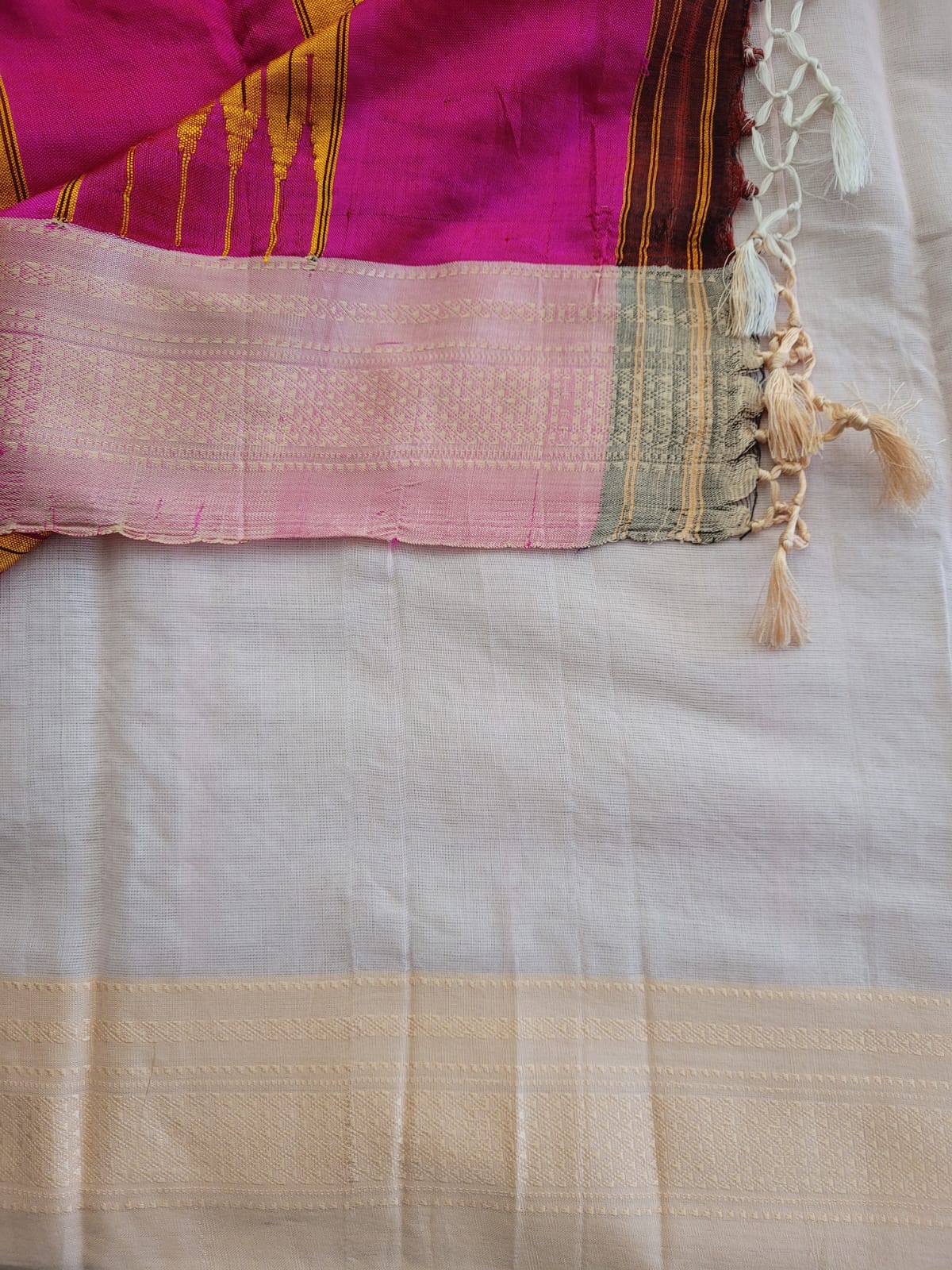 Ilkal Viscose Saree Silk Pallu
