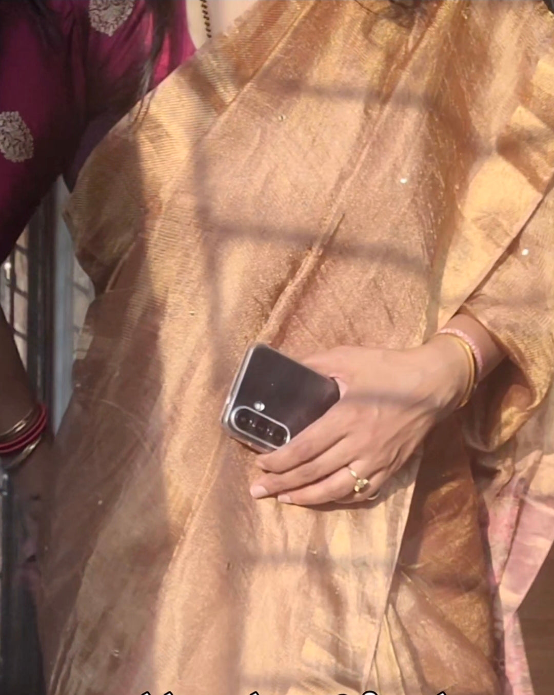 Gold Pure Tissue Saree